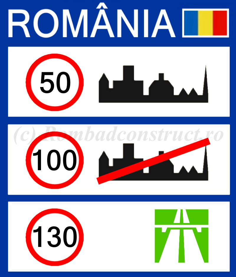 Viteza maxima in Romania